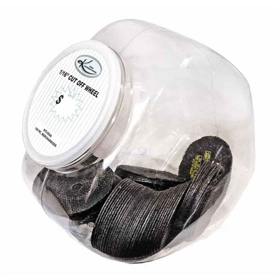 CUT-OFF WHEEL MERCHANDISER 100 PIECE
