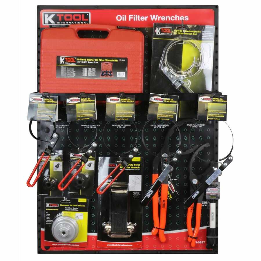 FILTER WRENCH DISPLAY BOARD