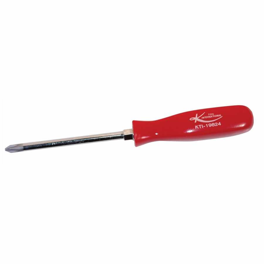 Phillips Screwdriver #2 - 4 In - Red Handle