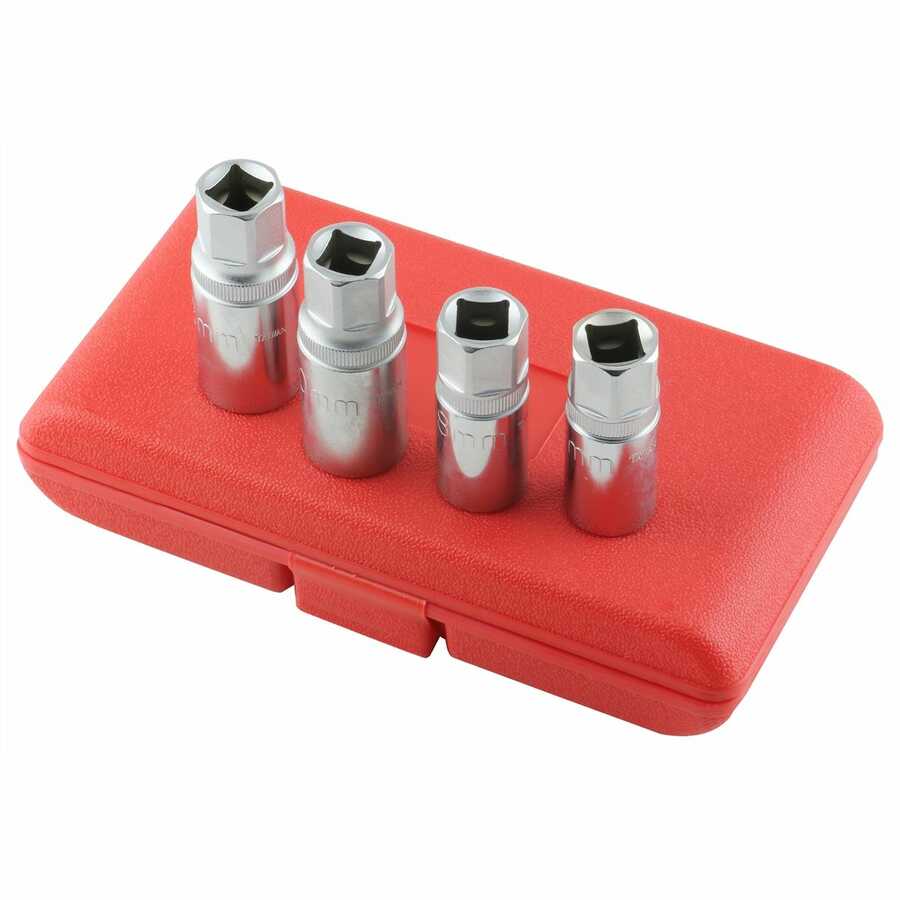 STUD REMOVER SET 1/2IN. DRIVE 4 PC. METRIC