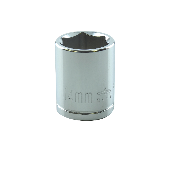 SOC 14MM 1/4D 6PT SHORT