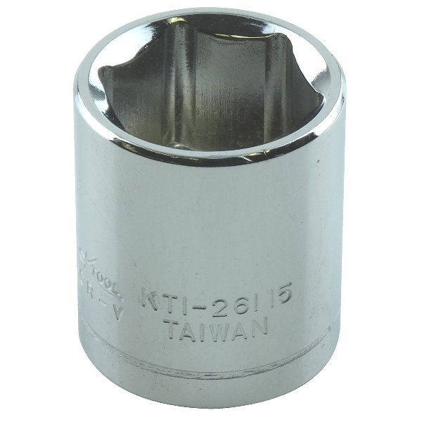 SOC 15MM 1/4D 6PT SHORT