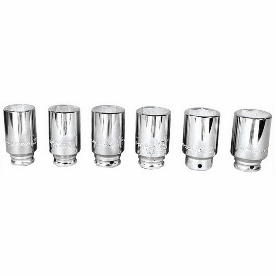 SPINDLE NUT SOCKET SET - 6 PC