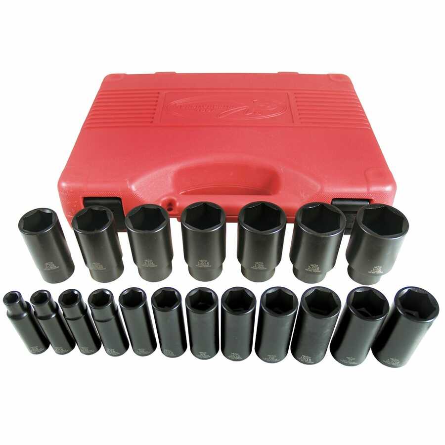 19-piece 1/2" Drive Deep Impact Socket Set