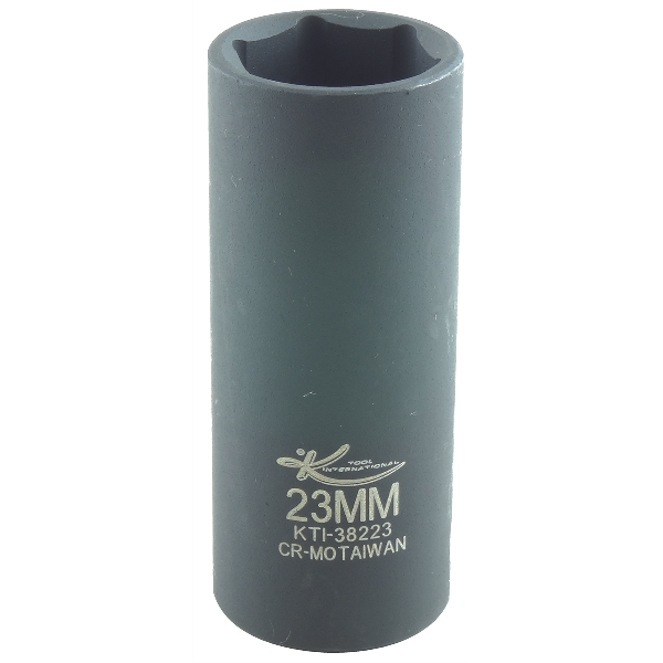 SOC 23MM 1/2D IMP 6PT DP BLK