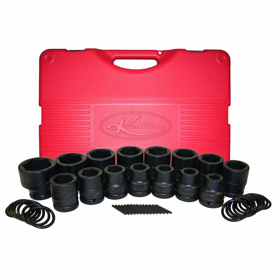 15-piece 3/4" Drive Short Metric Impact Socket Set