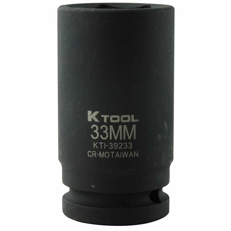 3/4" Drive 6 Point Deep Impact Socket - 33mm