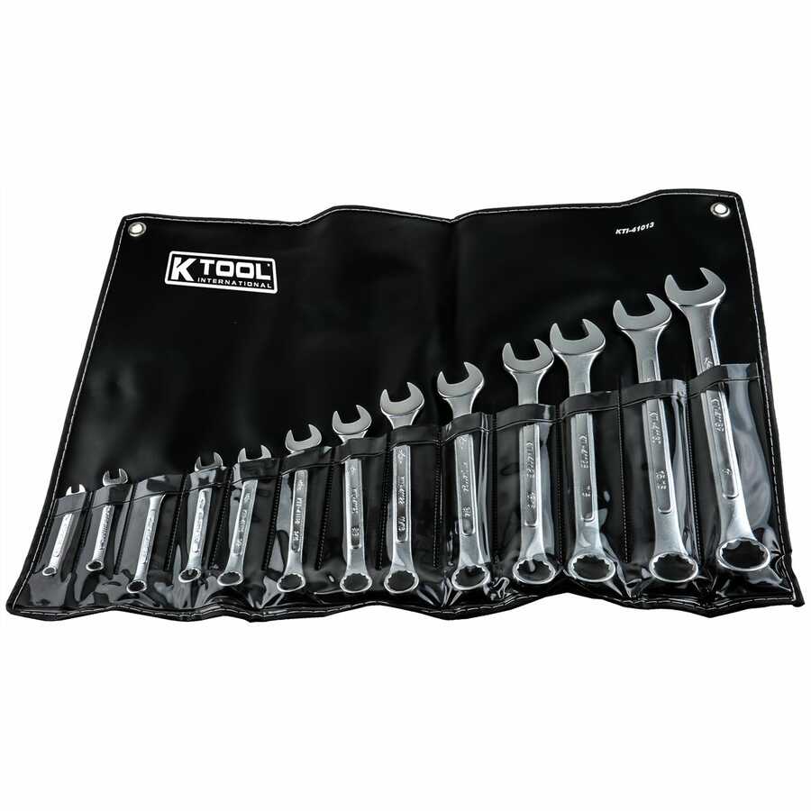 Combination Wrench Set SAE w/ Bag - 13 Piece