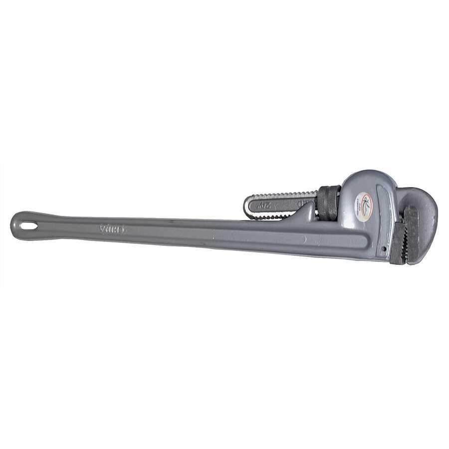 24" Lightweight Aluminum Pipe Wrench, 3-1/2" Capacity