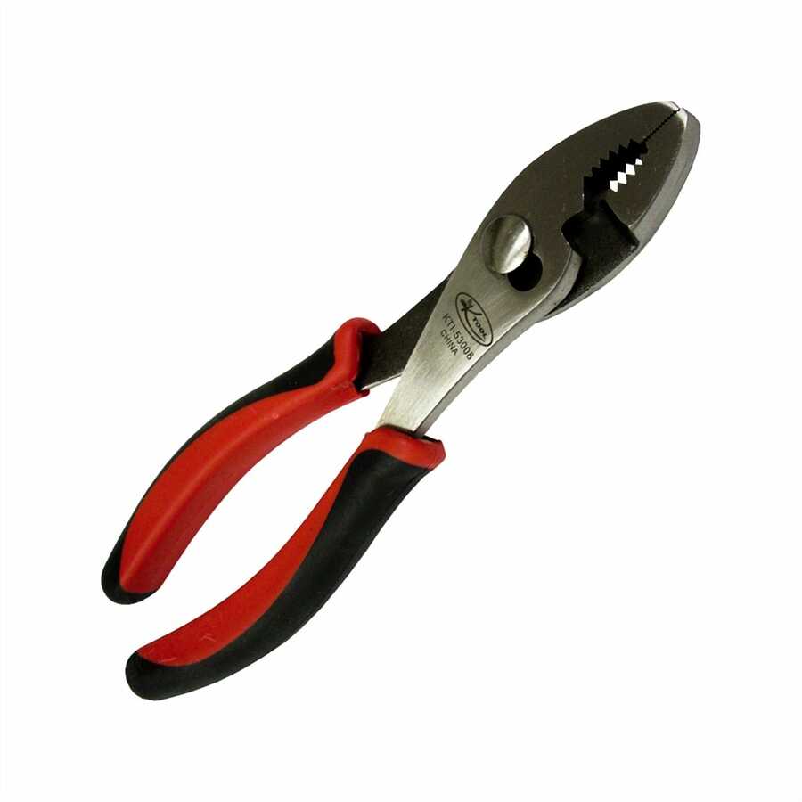 Slip Joint Plier w/ Red Handles - 8 In