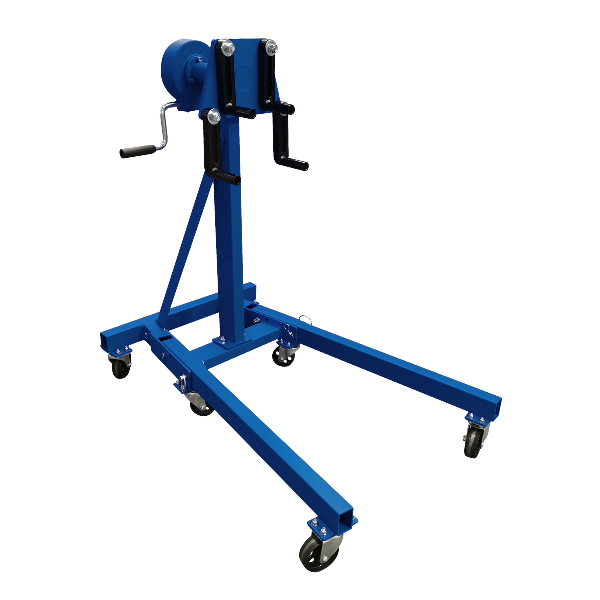 1100lb Geared Engine Stand with Foldable Design