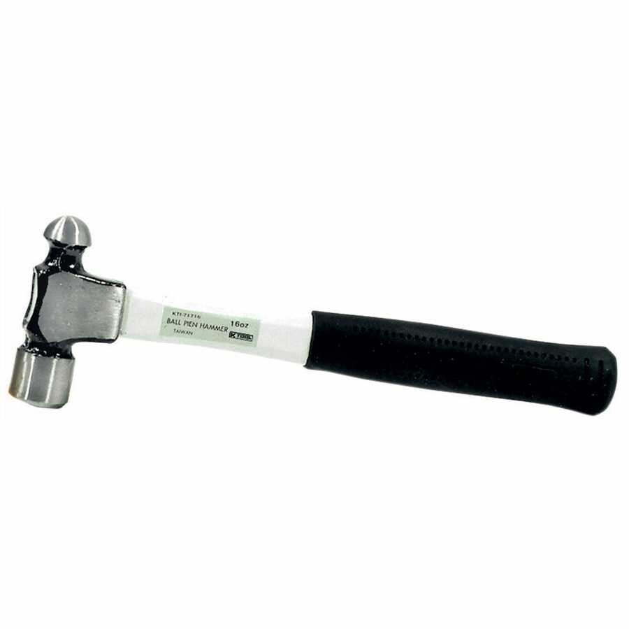 Ball Pein Hammer w/ Fiberglass Handle 16 Oz