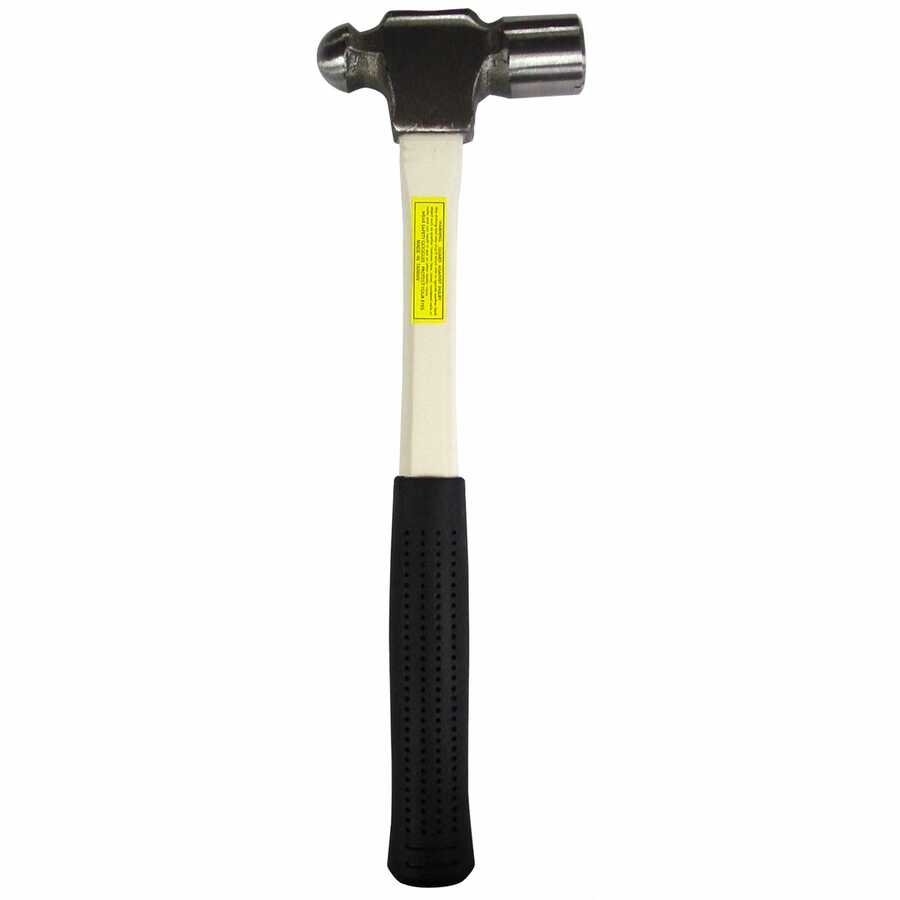 Ball Pein Hammer w/ Fiberglass Handle - 24 Oz