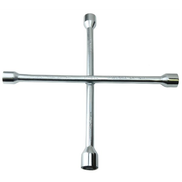 Lugnut Wrench 14" 4 Way SAE/Metric Combo