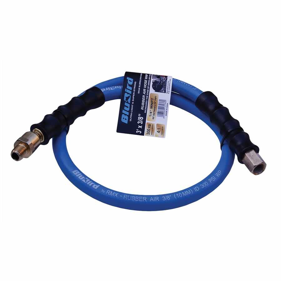 BluBird Whip Hose, 3/8" x 3', 1/4" FNPT