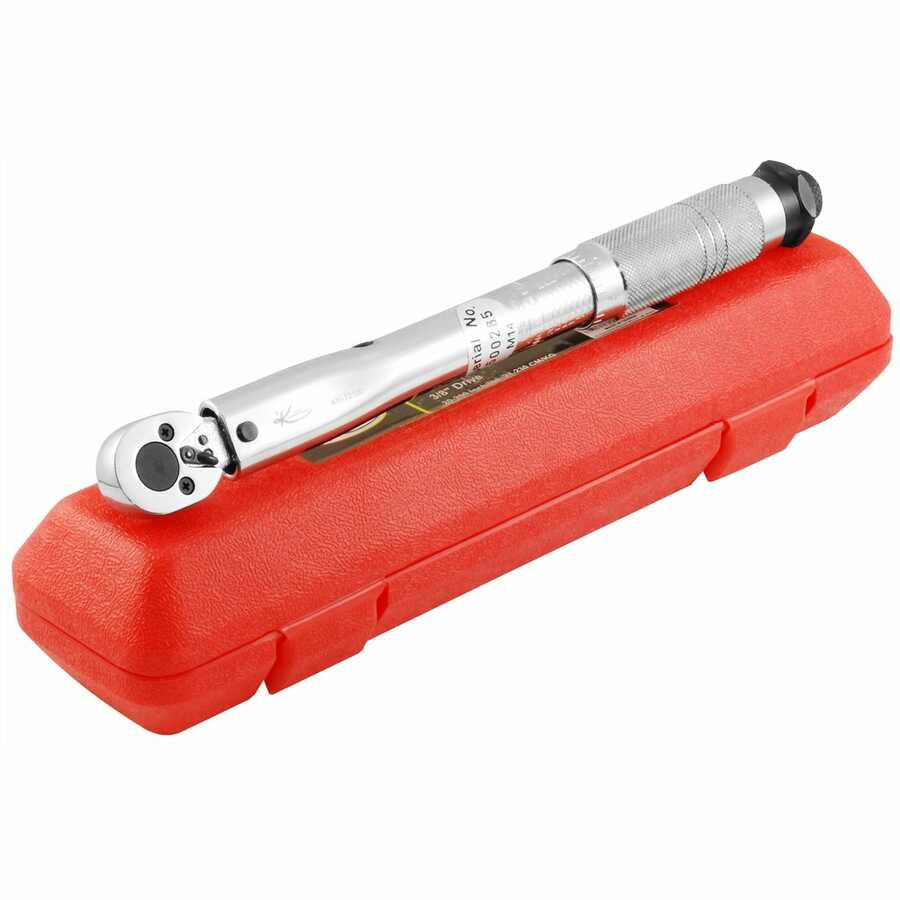 3/8" Drive Ratcheting Torque Wrench 20-200 in-lbs