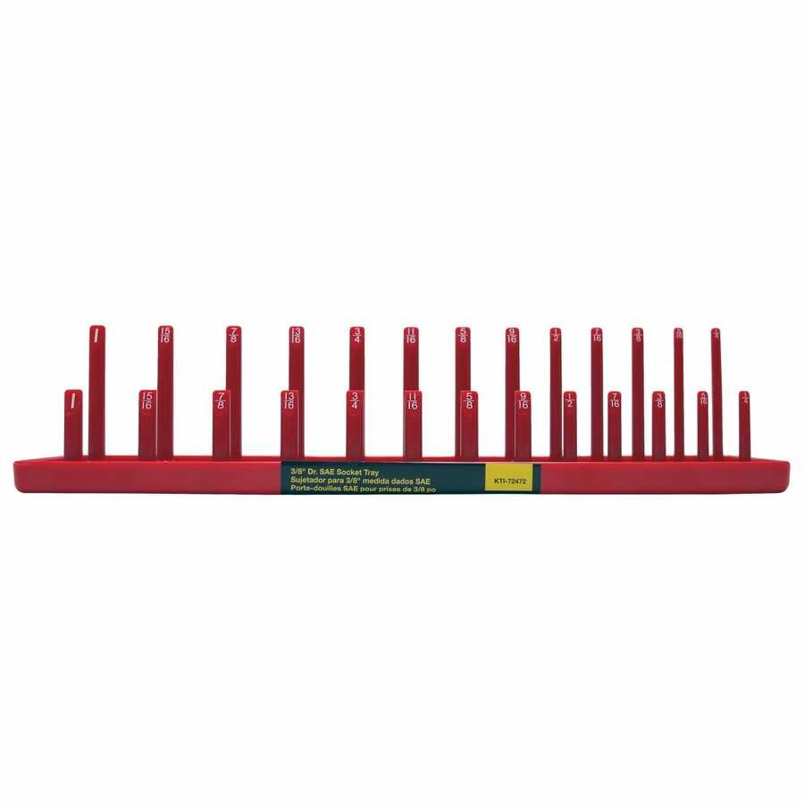 3/8" Dr SAE Socket Holder; Red