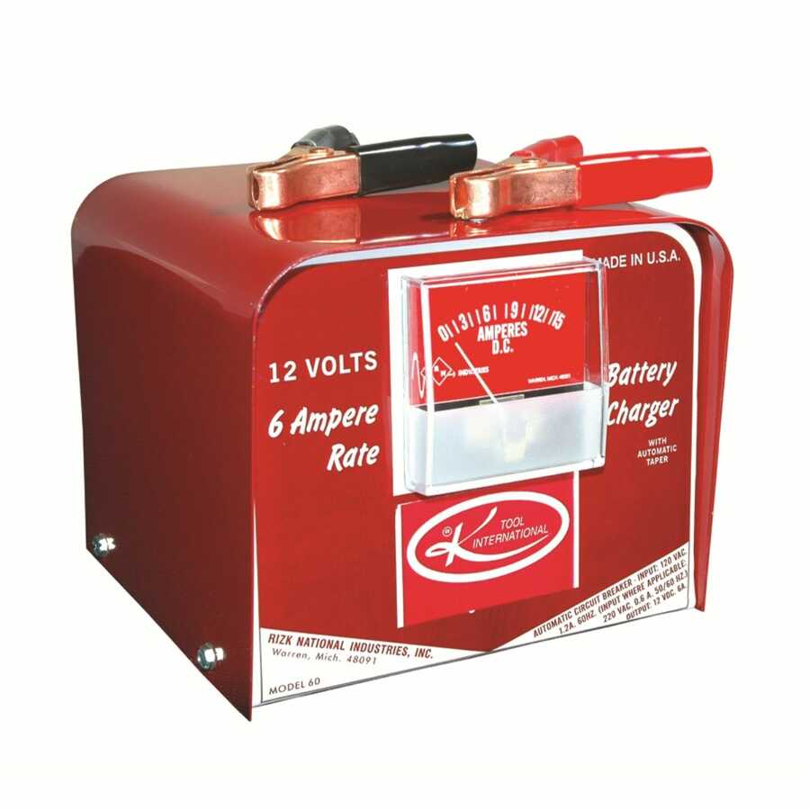 BATTERY CHARGER PORTABLE 12V 6AMP