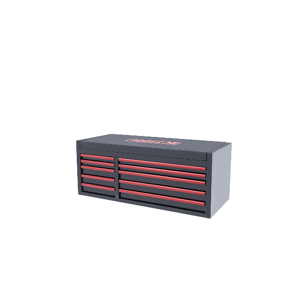 K Tool 55" 10-Drawer Double Bay Tool Box Matte Black