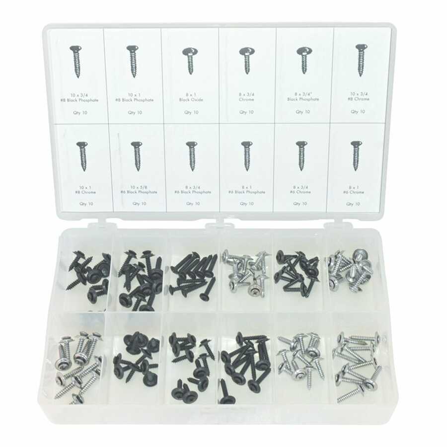 120 Piece Sems Screw Kit