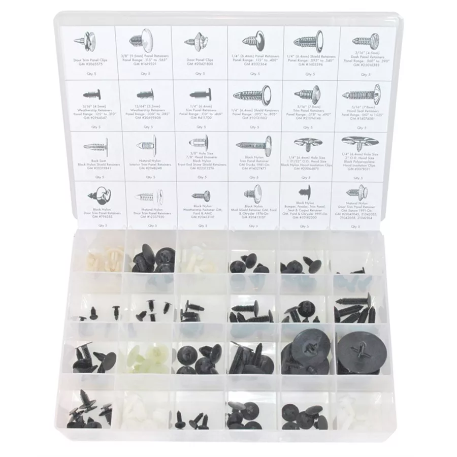 RETAINER ASSORTMENT GM 120 PIECE RETAINER ASSORTMENT GM 120 PIECE