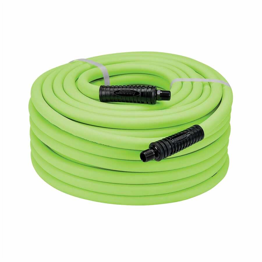 Flexzilla Air Hose with 3/8 Inch MNPT 1/2 Inch x 50 Ft