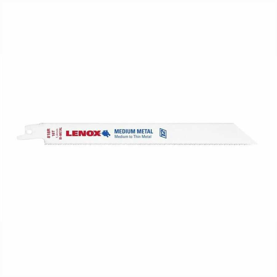 RECIPROCATING SAW BLADES, 818R, BI-METAL, 8" LONG,