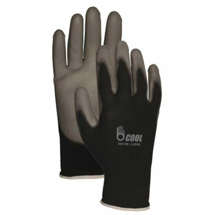 Black Nylon/Gray Pu Palm M