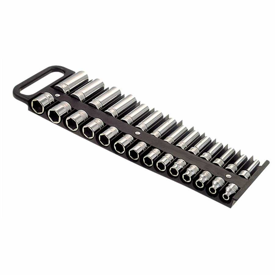 Lisle Tools 40990 1//2/" Drive Magnetic Black Socket Holder