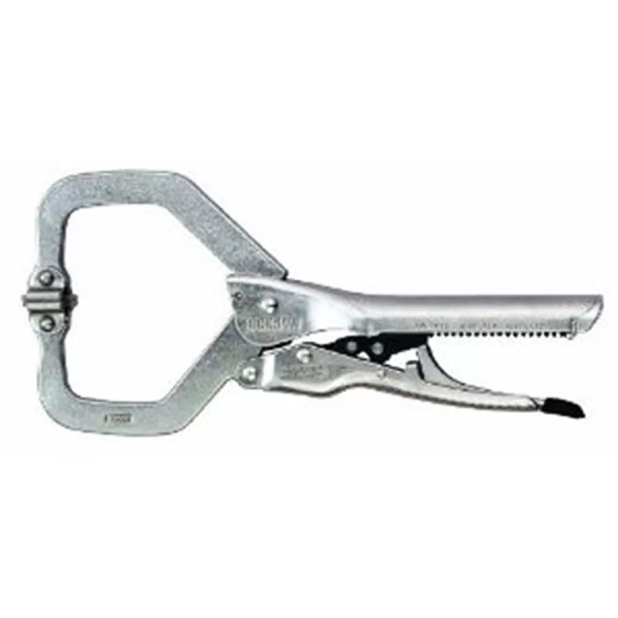 11" C-Clamp Self Adjusting Locking Pliers w/ Swivel Pads 11" C-Clamp Self Adjusting Locking Pliers w/ Swivel Pads