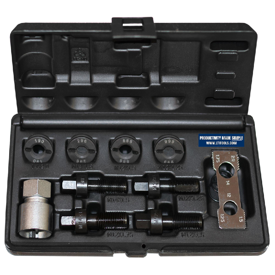 Milton Industries 10 Pc Wheel Stud Rethread Kit