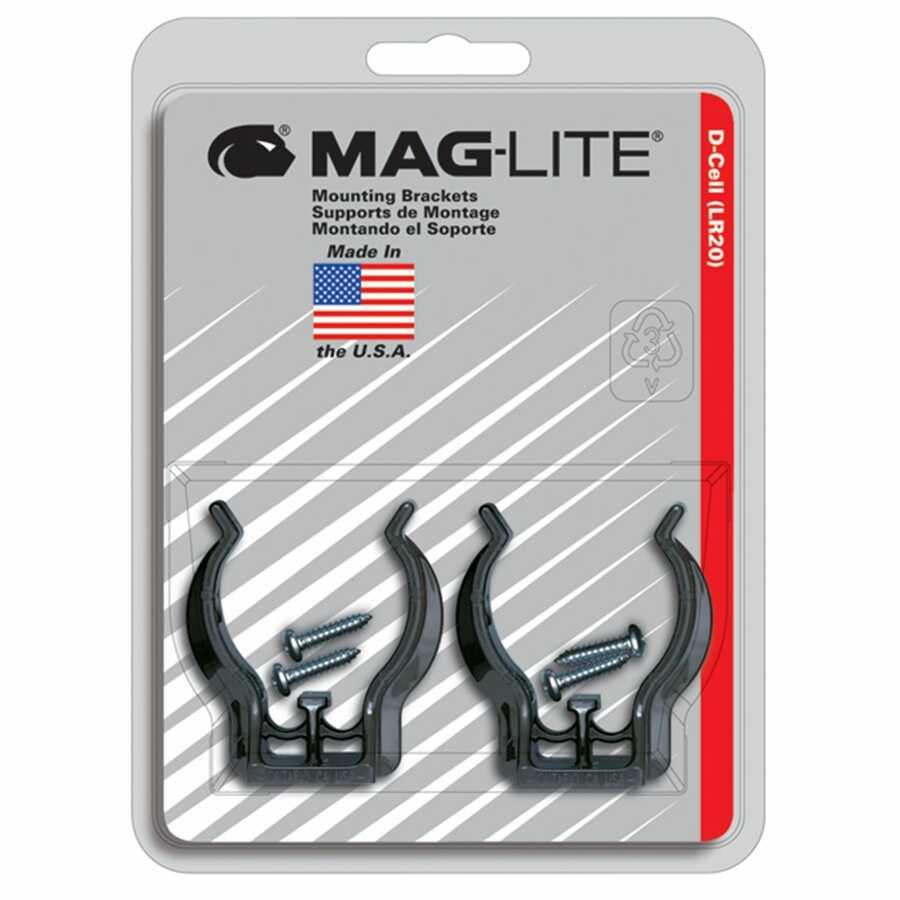 Mag Instrument | ASXD026 | Mag Instrument D-Cell Flashlight Mounting Brackets Pair