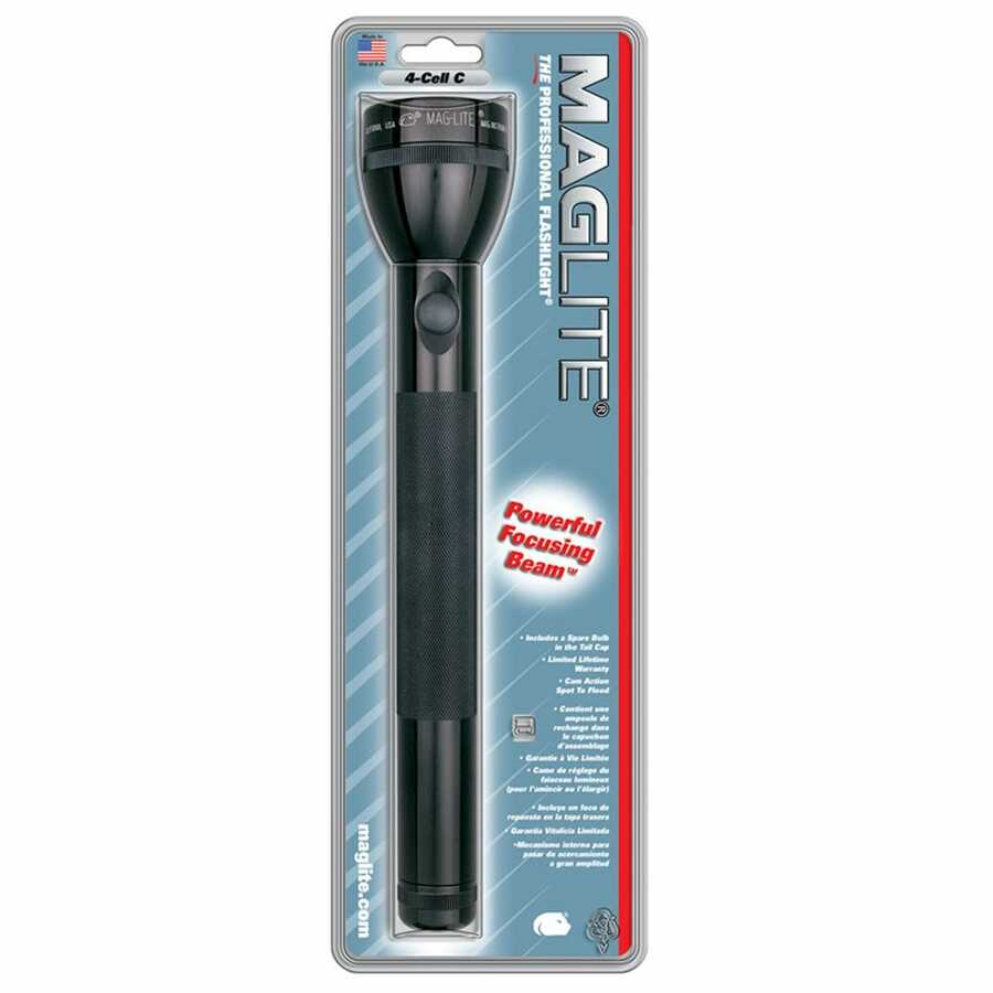 Flashlight - 4 C-Cell Black