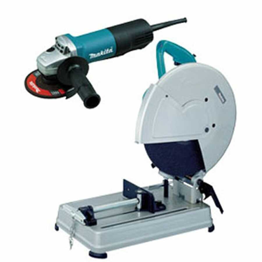 14 Inch Chop Saw w Free Hand Grinder