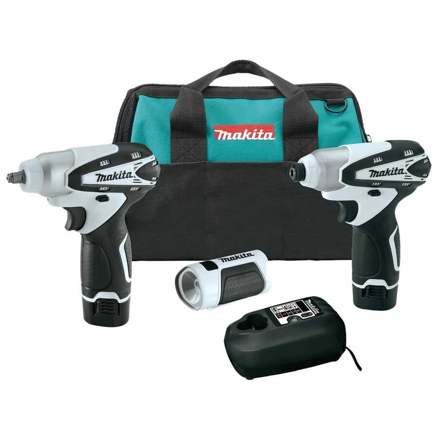 12V Max Lithium-Ion Cordless Impact Driver 3/8 Wrench Combo Kit
