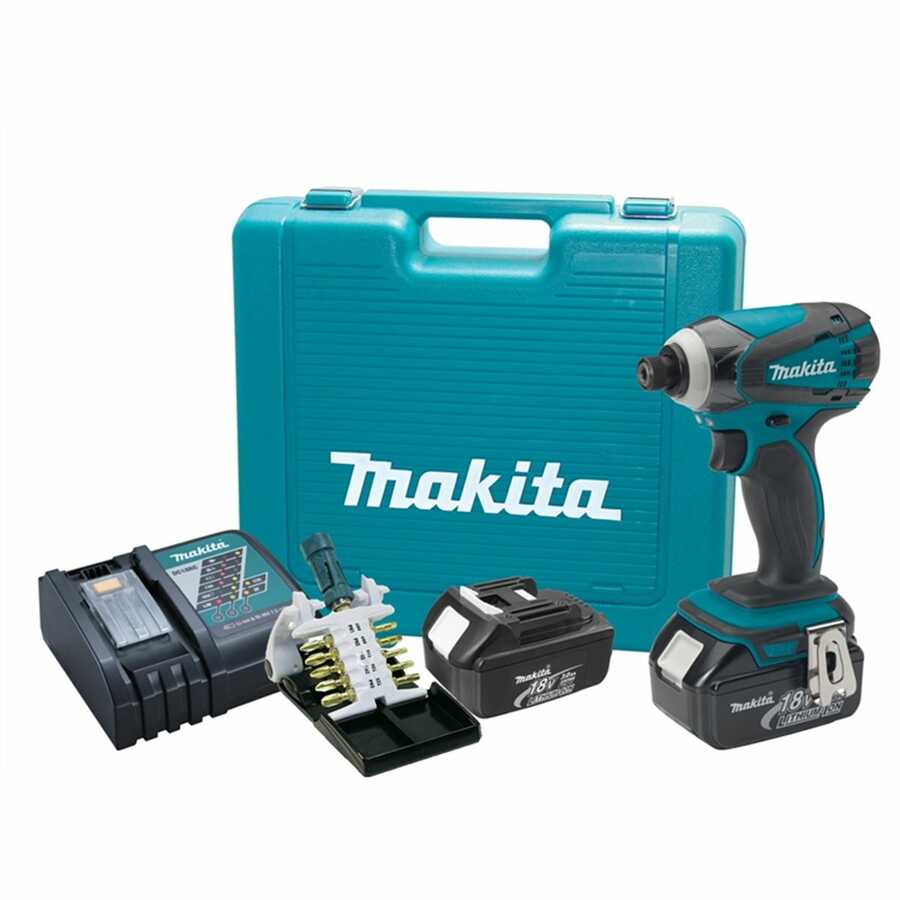18V LXT Li-on Impact Driver Kit w Impact Gold Bit Set