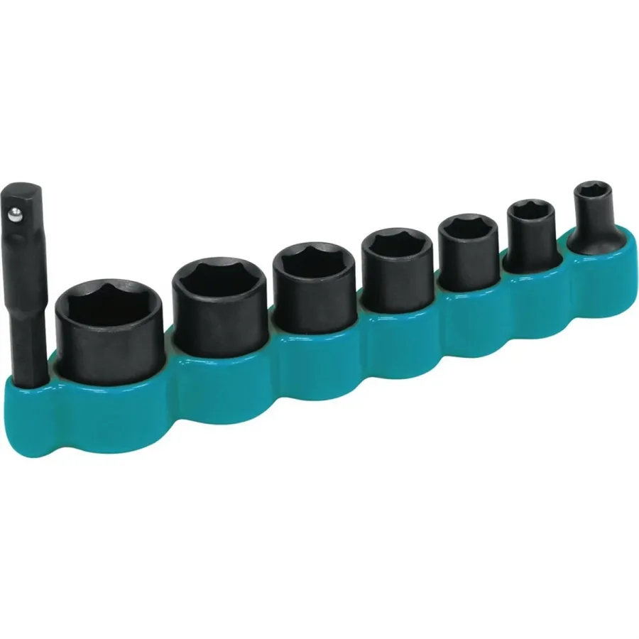(image for) Makita 8PC 1/4" 6-Point Impact Socket Set Durable