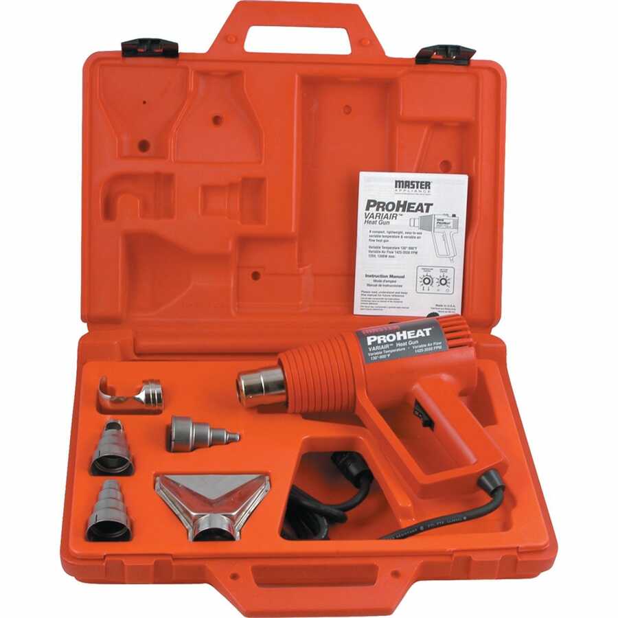 Proheat(R) Variair Heat Gun Kit w/ 5 Attachments & Case
