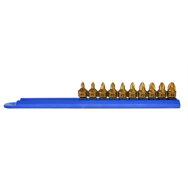 Mayhew Tools | 16002 | Mayhew 10-Piece Phillips Dual Drive Socket Bit Set