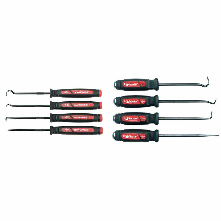 Mayhew Tools | MAY81271 | 4PC DOM HOOK /PICK SET + FREE MINI HOOK/ PICK SET