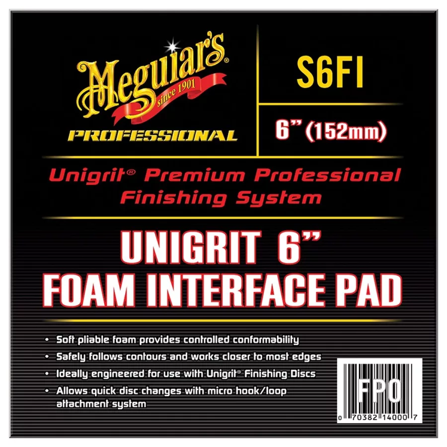Unigrit 6" Foam Sanding Interface Pad Unigrit 6" Foam Sanding Interface Pad