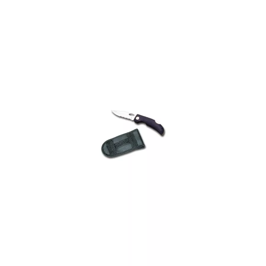 Stainless Serrated Lockback Knife