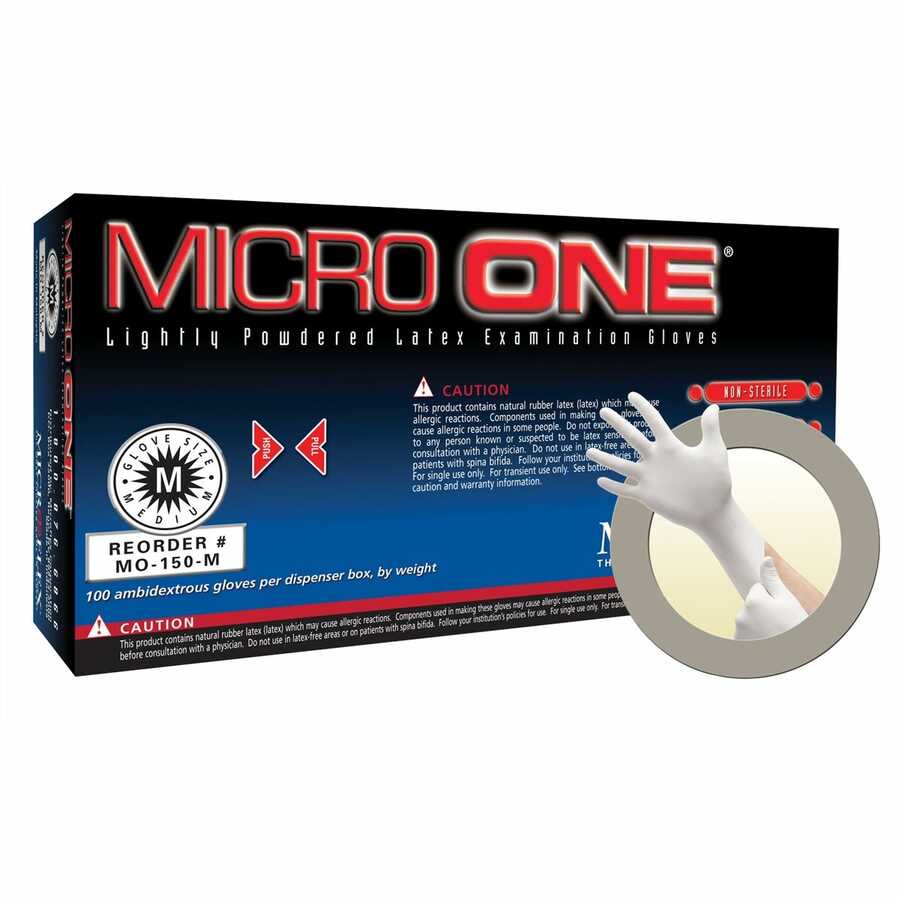 Glove Latex Lightly Powered Micro-One Medium