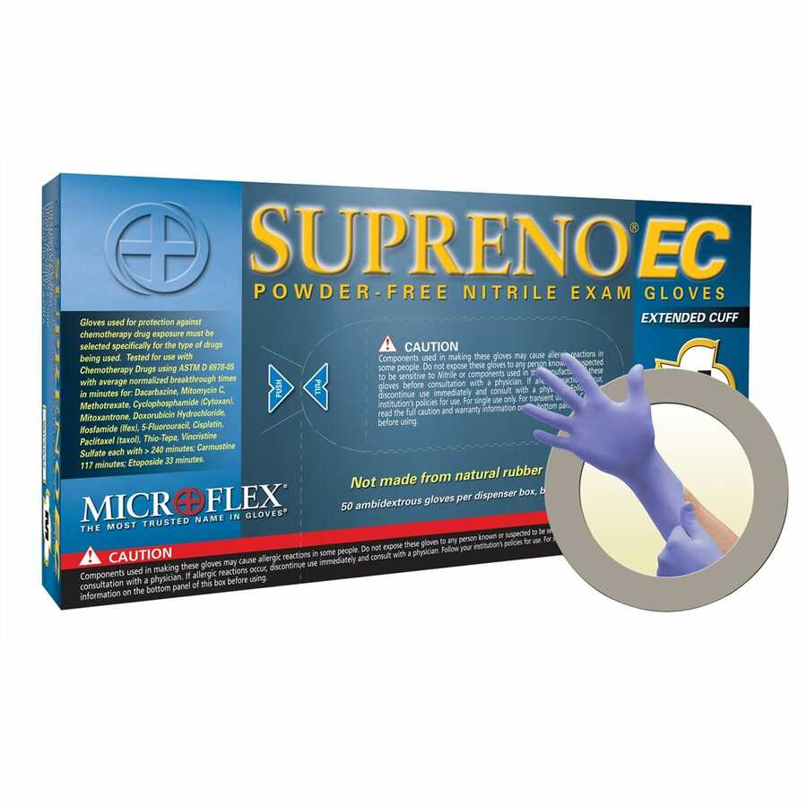 SuprenoEC Powder Free Nitrile Gloves - X-Large