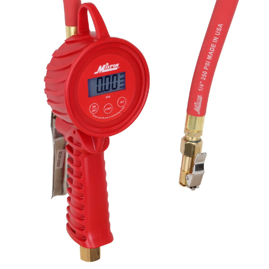 555e Digital Tire Inflator Gauge, 5 to 220 PSI, ? 1 PSI Accuracy
