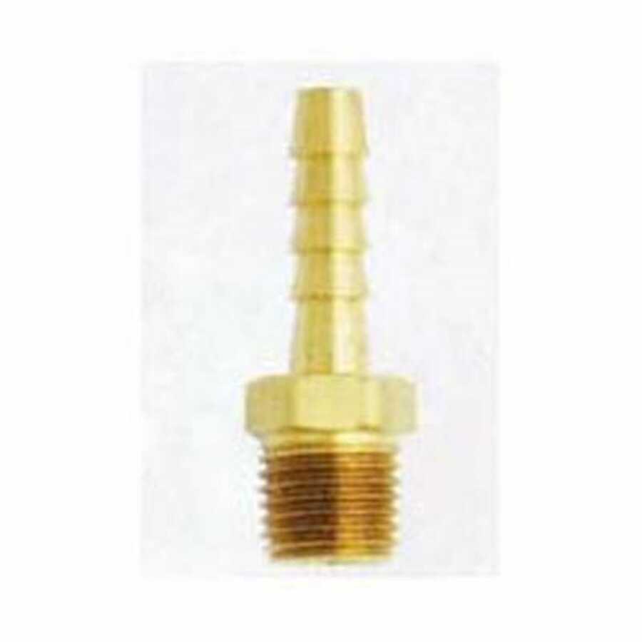 Reusable Brass Hose Fitting Male End 1/4 In ID x 1/4 In NPT 1