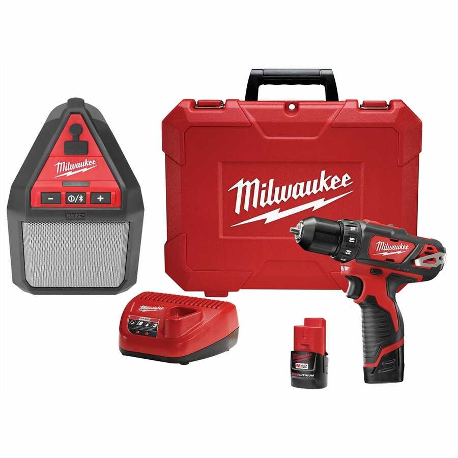 M12 Drill and Speaker Kit
