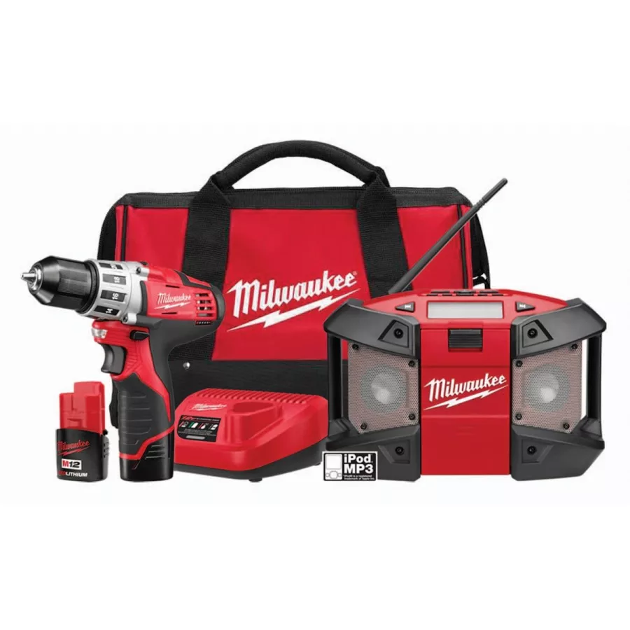 M12 Cordless Drill/Driver Radio Combo Kit