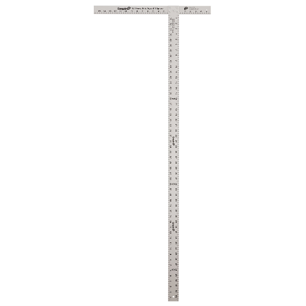 53-7/8" Anodized Aluminum Drywall T-Square w/ 1" G