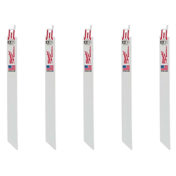 SAW BLADE SAWZALL METAL CUTTING 18TPI 5/PK